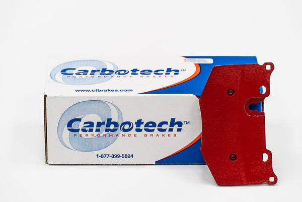 Carbotech 1521 C8 Corvette Base Front & Rear Brake Pads, Low Dust
